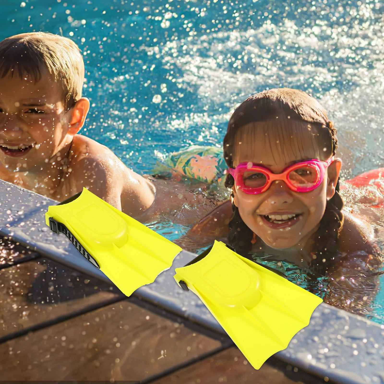 

1Pair Snorkeling Fins Open Toe Comfortable Swim Training Flippers for Swimming Snorkeling Diving Swimming Fins for Women