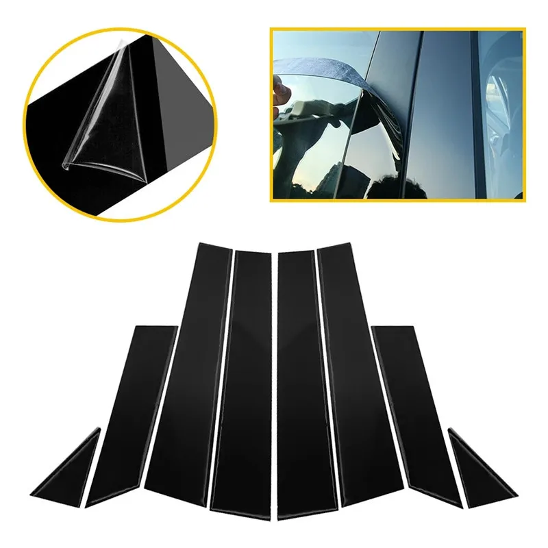 

For Nissan Qashqai J10 J11 Modified Door Window Trim Mirror Qashqai Center Pillar Sticker