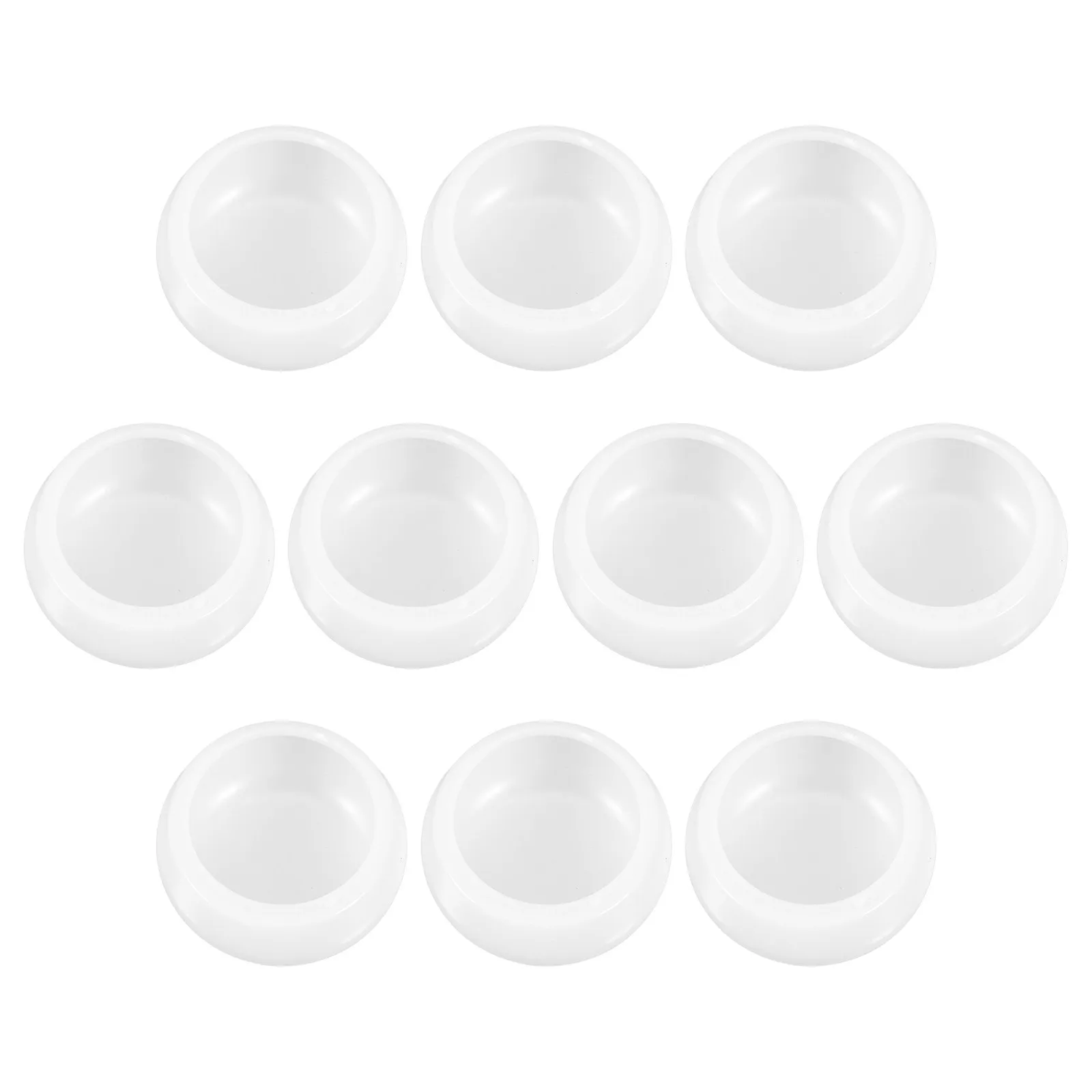 10Pcs Anti-Fog Flat Globe Lampshade Cover Plastic Spherical Bulb Diffuser for LED Home Office Commercial Lighting Fixture