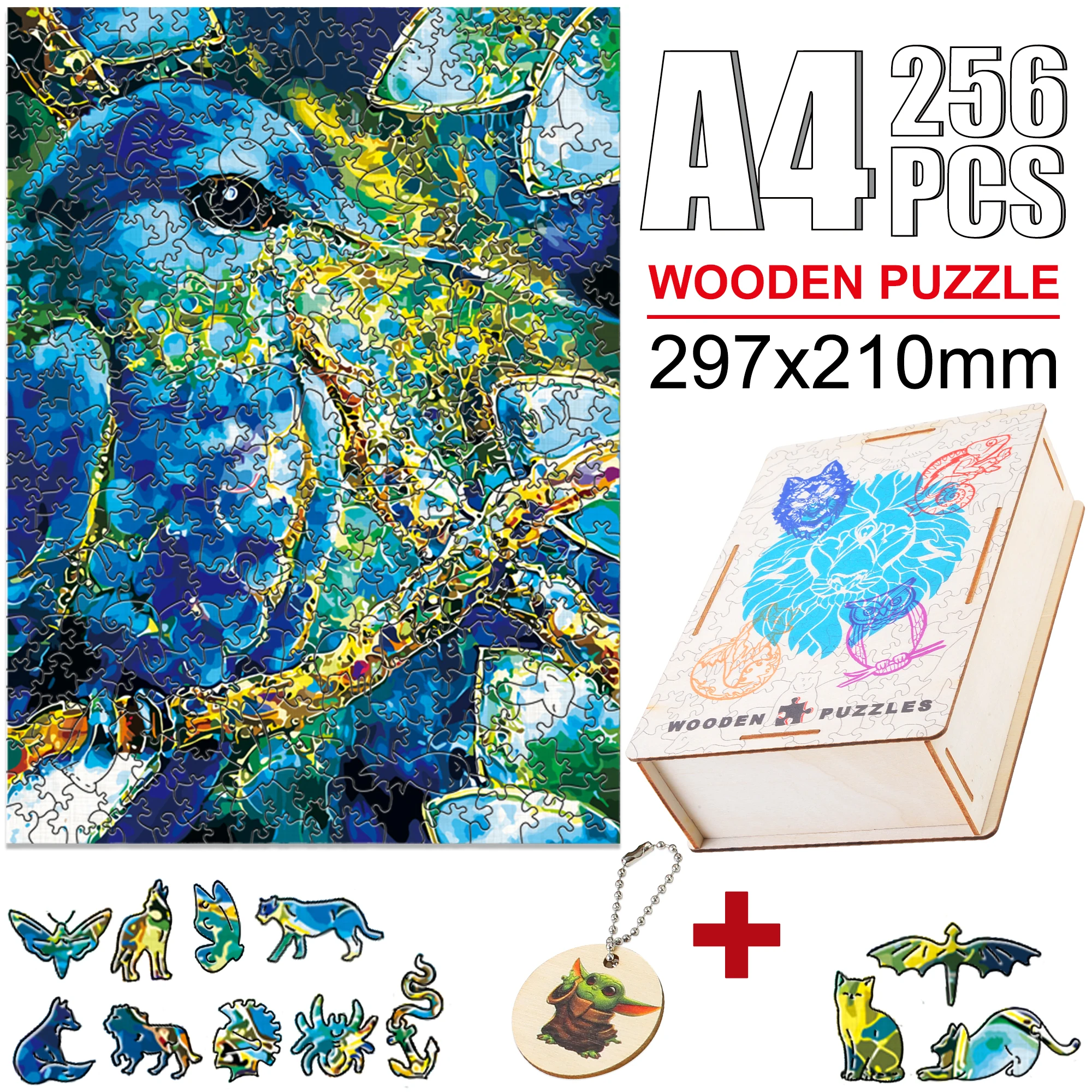 Irregular Shape Wooden Animal Puzzles For Kids Adults Beautiful Festival Gifts Exquisite Eagle Owl Intellectual Toy