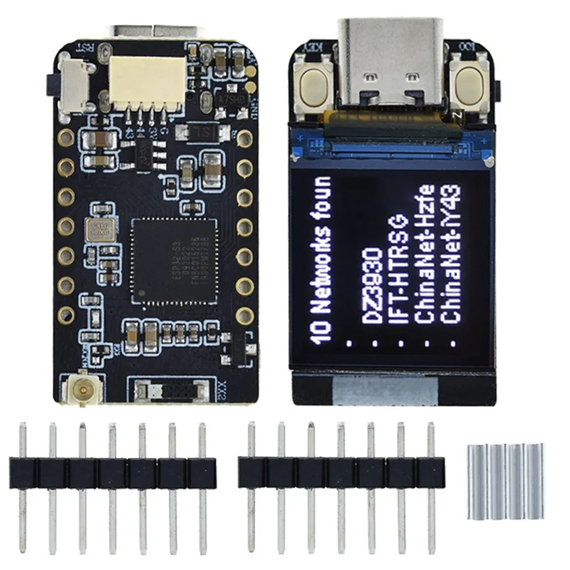 T-QT V1.1 ESP32-S3 GC9107 0.85 Inch LCD Display Module Development Board WIFI Bluetooth Full Color IPS 128X128 Screen