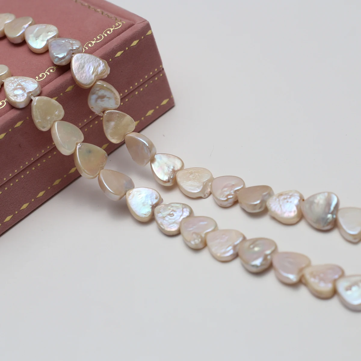 

12x12mm 4A Natural Freshwater Pearl White Heart Isolated Loose Bead Jewelry Make DIY Necklace Bracelet Accessories Wedding Gift