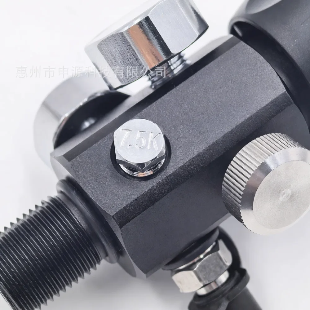 Adjustable Air Tank Charging Valve With Hose Pneumatic Cylinder Shut Off Switch Thread M18 1 5 Industrial Piping Component