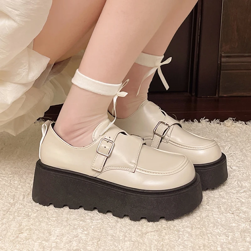 

Модные женские лоферы на платформе, женская роскошная брендовая кожаная обувь высокого качества, трендовая повседневная женская обувь без шнуровки 2023 года на плоской подошве