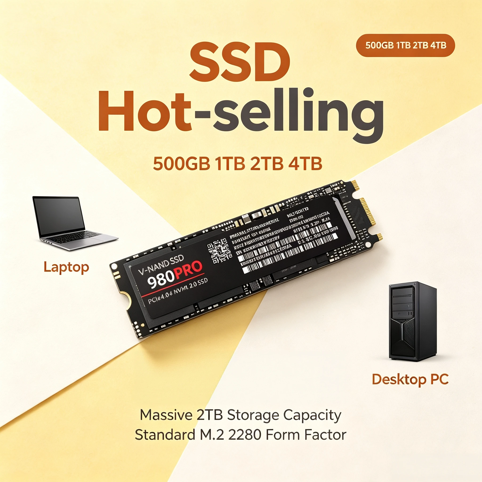 SSD NVMe M2 Original 2TB PCIe 40, Unidade de Estado Sólido Interna 7400MB/s para PC Gamer e Laptop, Super Desempenho