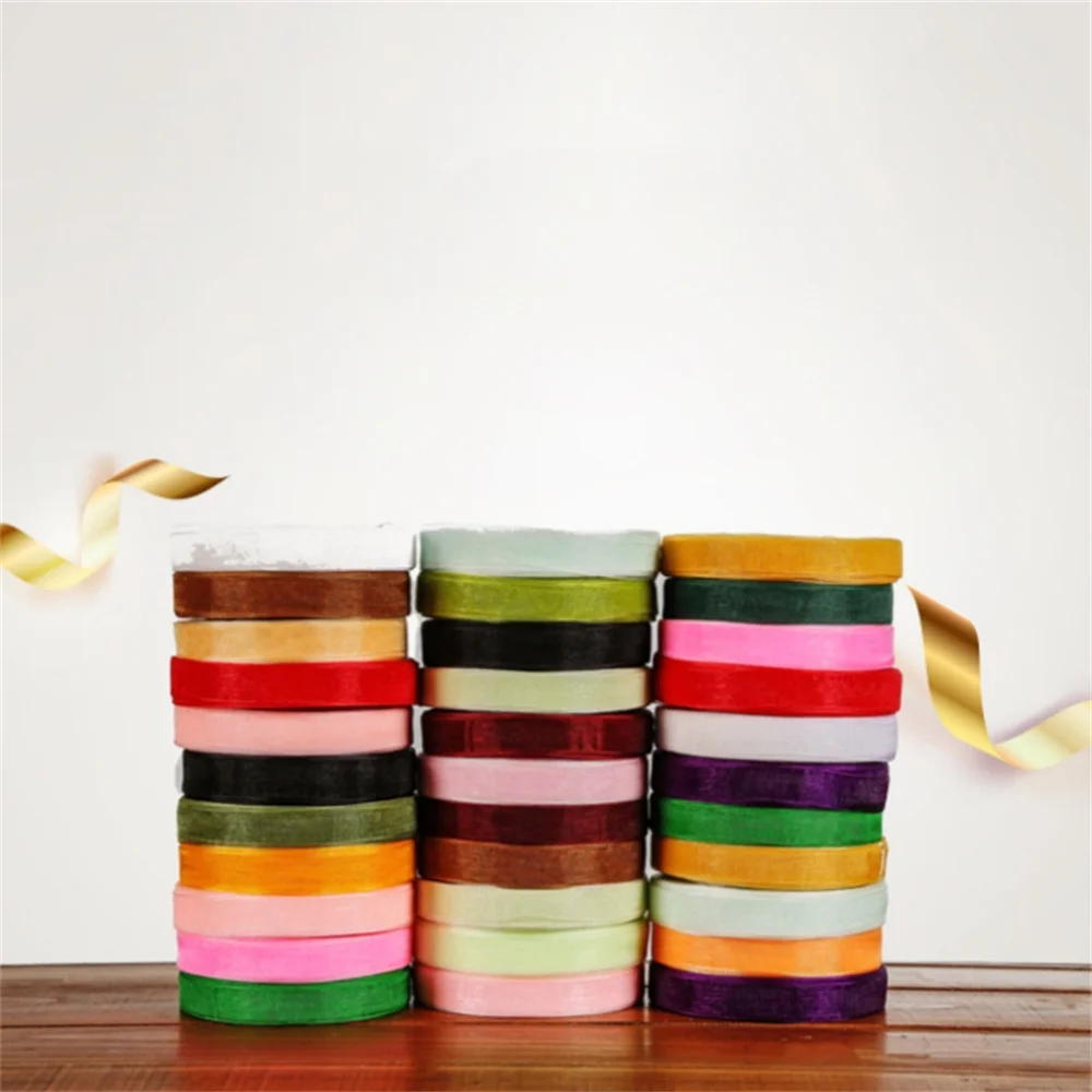 Chiffon Ribbon Yarn Creative DIY Handmade Woven Crochet Hat Bag Accessories Gift Box Packaging Tape Strip 45m Length 1.5cm Width