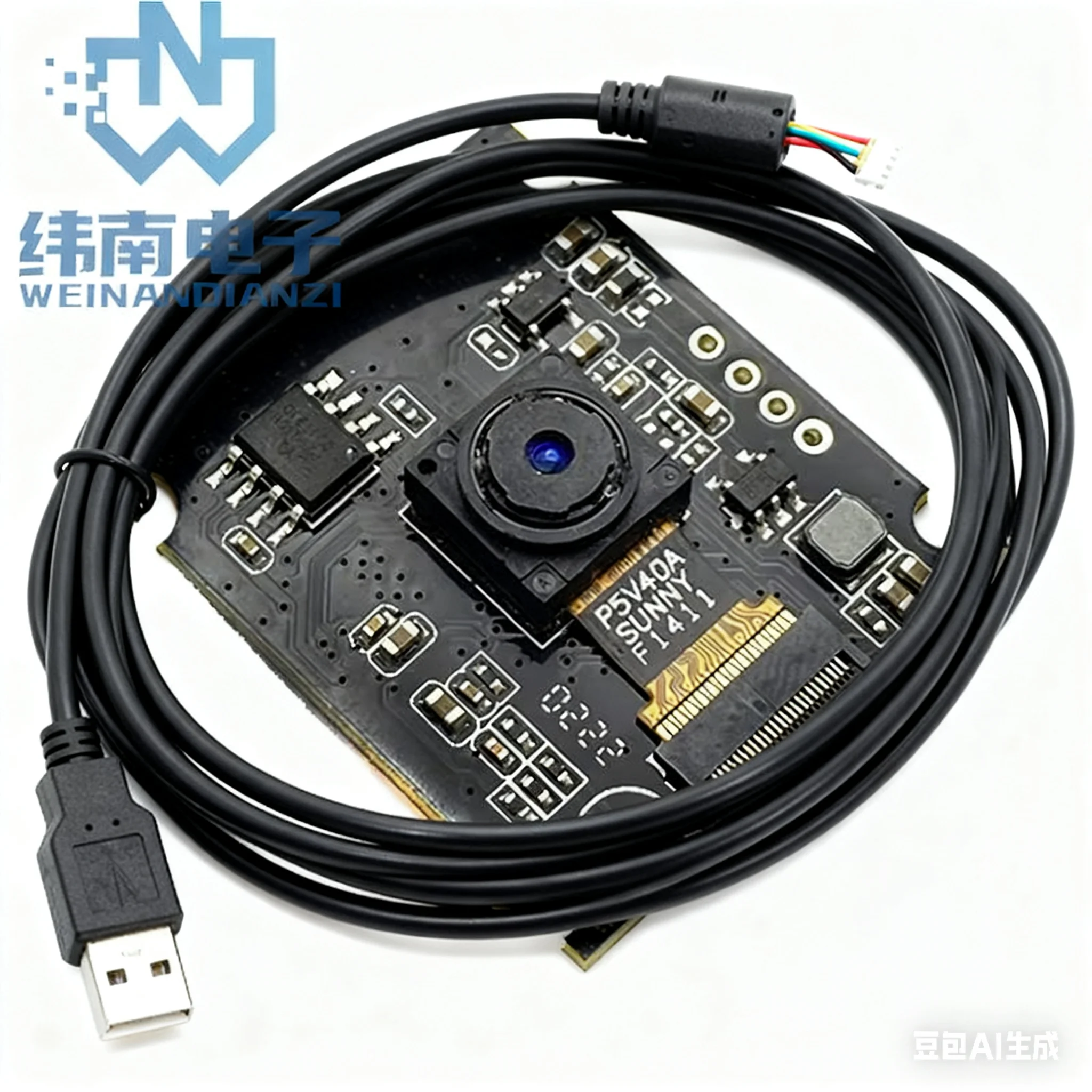 

1080P USB2.0 camera module Factory price 1/4 inch CMOS 2 megapixel full HD For face recognition FF With 1 meter cable