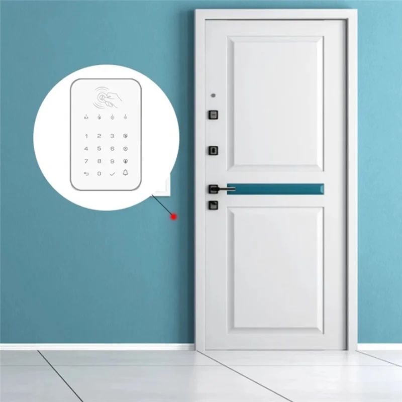 B68A Wireless Touch Keypad Lock 433Mhz Frequency Ev1527 Weapon Code Unlock Security System Code RFID Connected Alarm Center Dura