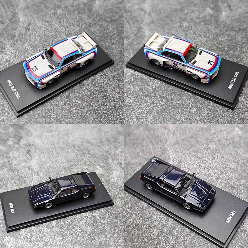 

AR BOX Литой под давлением масштаб 1:64 3,0 CSL и M1 Гоночный автомобиль из сплава Модель автомобиля Классическая коллекция Сувенир для мальчика Показание подарка