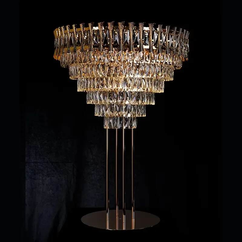 High-End Wedding Scene Ornaments Factory Direct Supply Wedding Decoration Crystal Table Centerpieces Ornaments