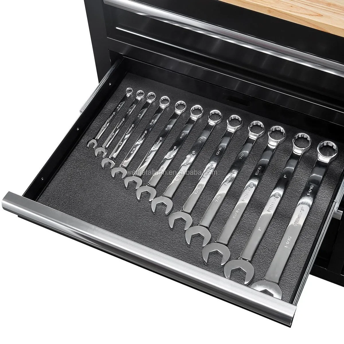 

2026 9 Drawer Workbench Tool Cabinet Trolley for Auto Repair Mechanics Heavy Duty Rolling Storage Organizer with Locking