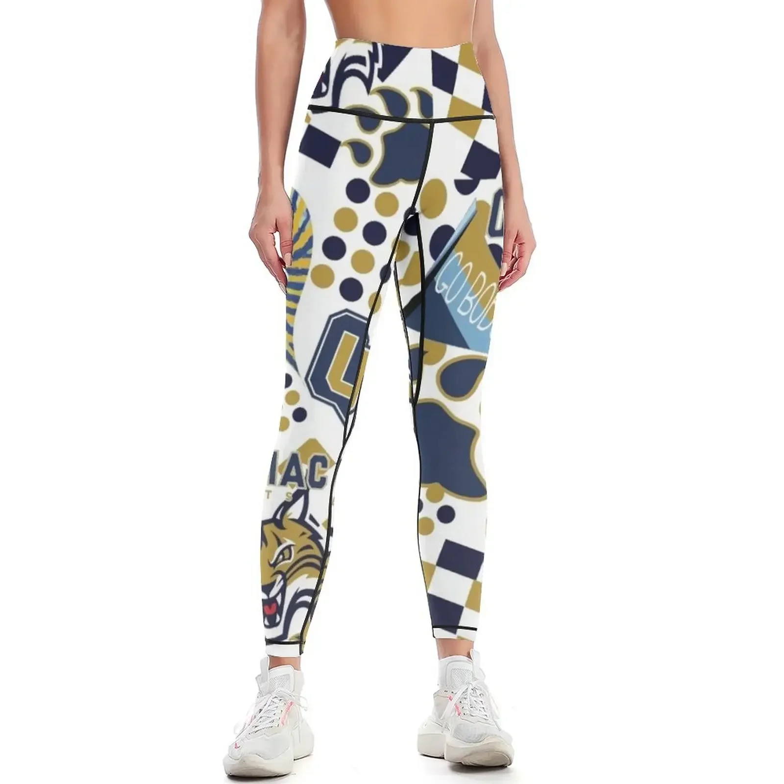

Quinnipiac University Collage Leggings Clothing fitness for fitness flared high waist Womens Leggings