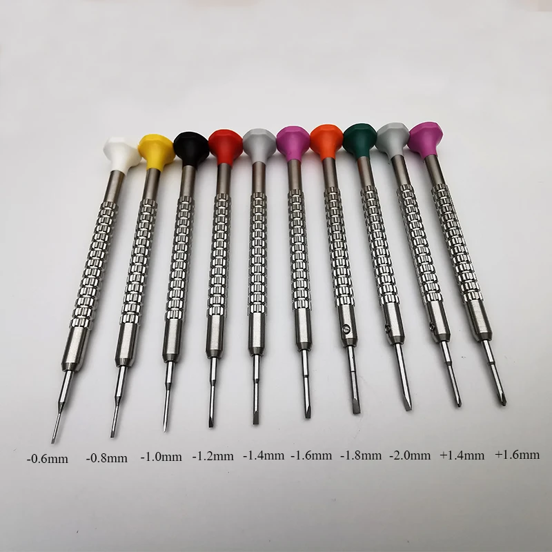 High Precision Screwdriver Set 10PCS For Watchmaker Glasses Tools Watch Repair Tools, Plus with Spaer Blades 20PCS.