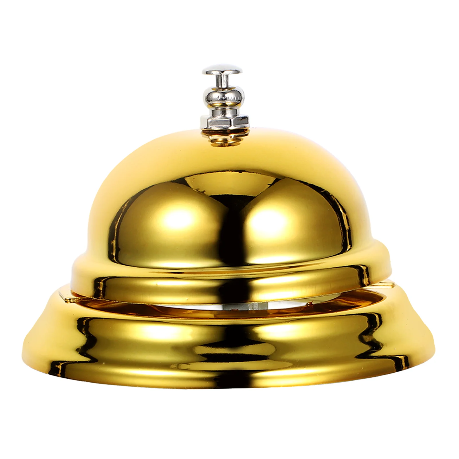 

Music Bells Hand Pressing Alloy Service Game Ringing Table Kids Office Pet Training Sturdy Random Color Size