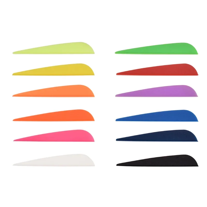 

100pcs 3inch Archery Arrow Vane TPU Plastic Shield Vane for DIY Arrows Archery Bow Shooting HuntingAccessories