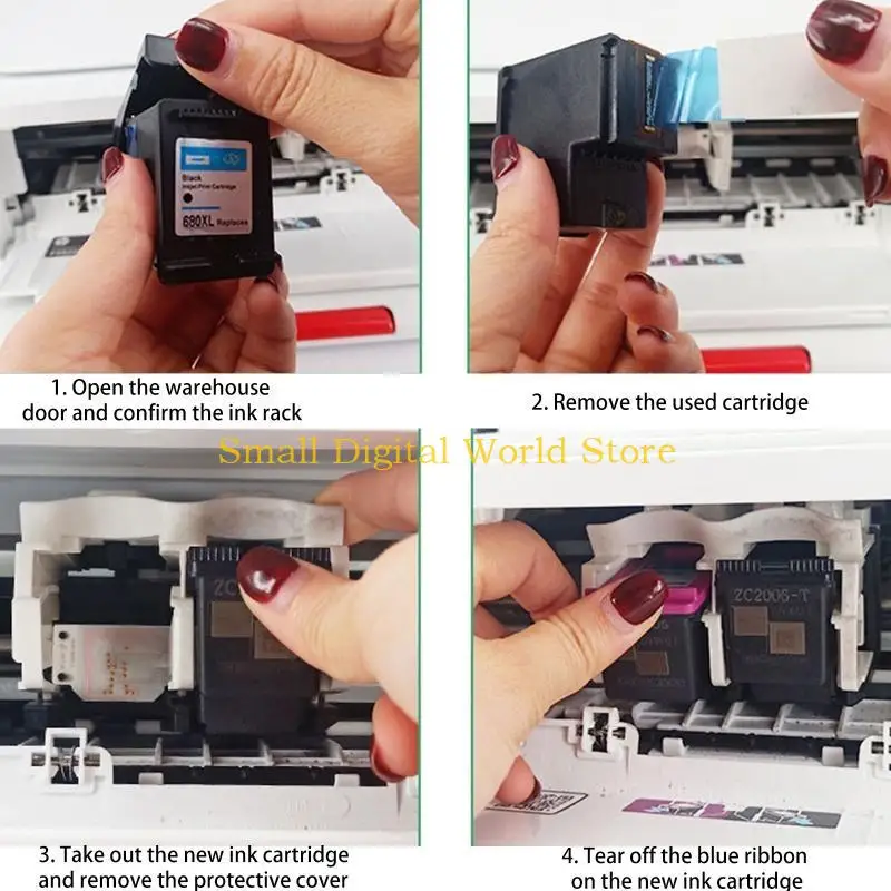 77UB 652XL Black, Tri-Color Cartridges Works with for HP Deskjet 1118 2136 2138 3635 3636 3638 3838 3835 Printer