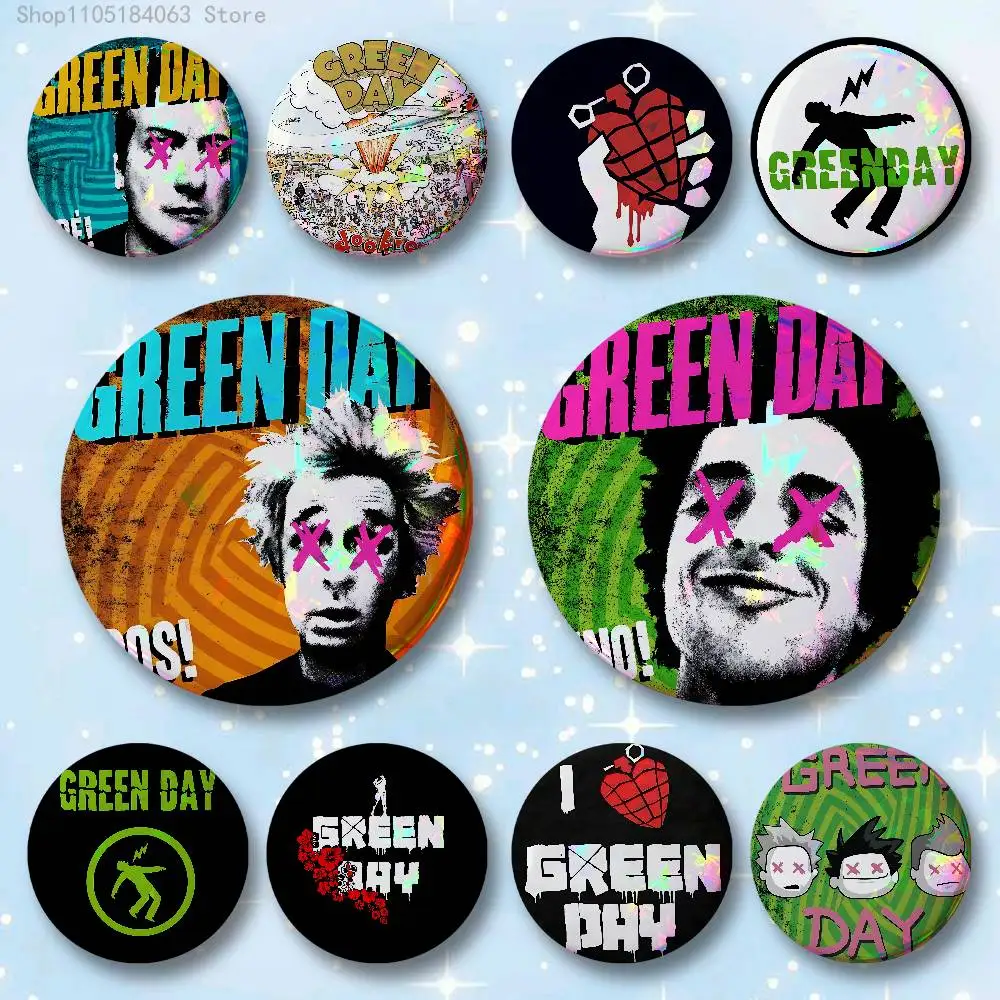 

G-Green D-Day Band Badges 25 32 44 58 75 mm Round Cosplay Pin Bag Decor Fans Collect Friends Gifts Brooch Souvenir