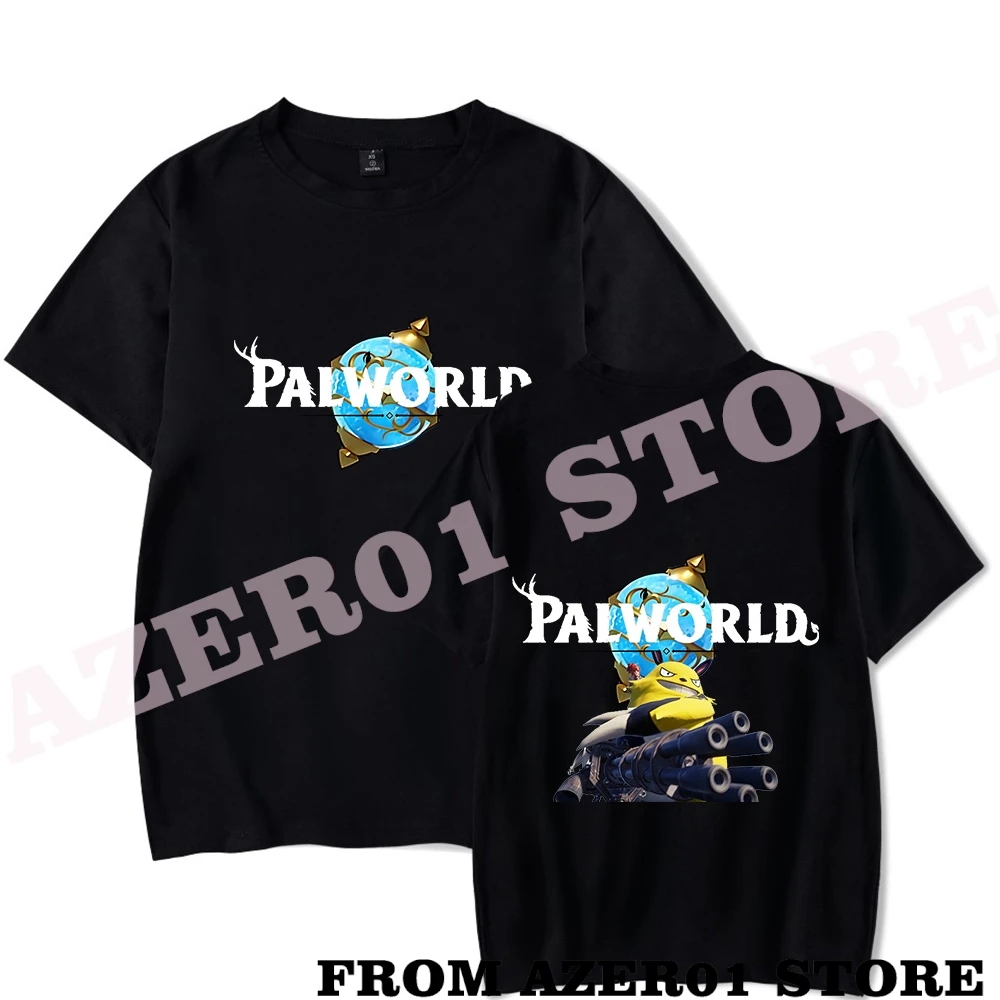 Palworld Grizzbolt Pals Logo Merch T-shirt Print Summer Men/Women Streetwear Tshirt Shirt Short Sleeve Tee