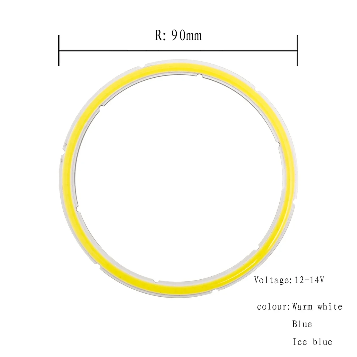 25mm-120mm cob ring led DC12-24V 2.5W-13W angel eyes led cob light source annual shape cold warm white light source for diy bulb