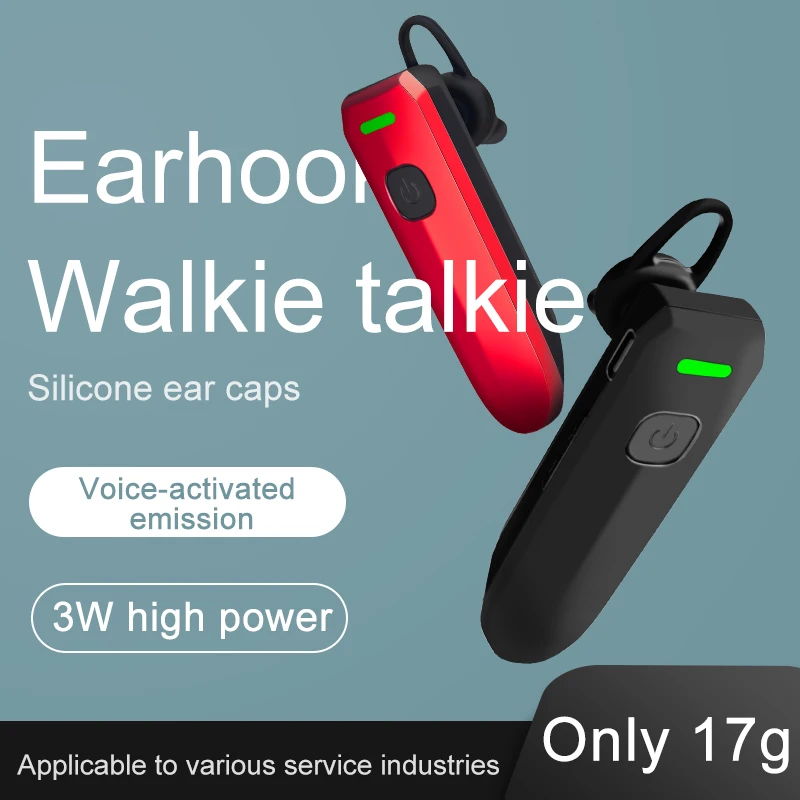KSUN Radio Headset Wireless Call Outdoor In-ear VOX Function Earphone Mini X-V30 Headphone Walkie Talkie