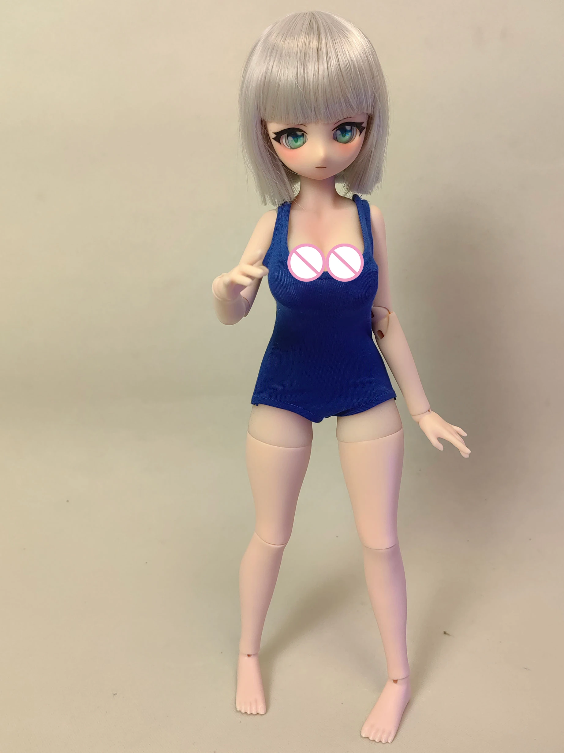 40cm Real Silicon Torso Soft 4 points BJD Doll Anime PVC Head Body Action Figure Dolls