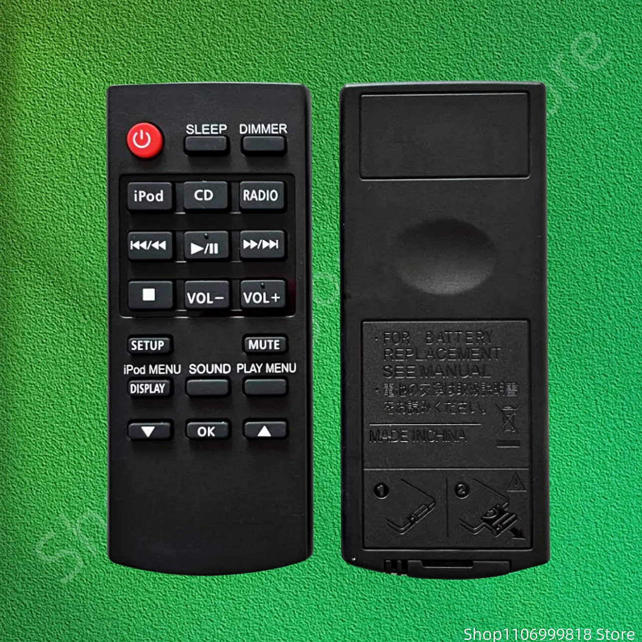 Remote Control For Panasonic  SCHC28 SAHC28 SC-HC17 SC-HC37 SC-HC28 SA-HC28 SC-HC28P & SC-HC37DB SC-HC37PU Compact Stereo System