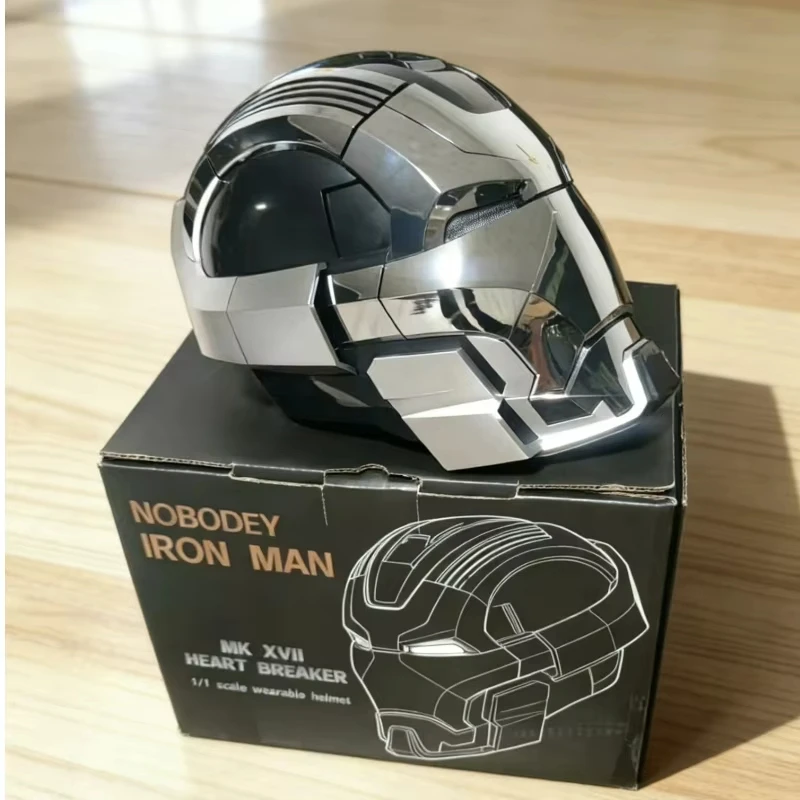 アイアンマン電動ヘルメット 着用可能 Marvel Studios アイアンマン マスク マーク5 LED電動ヘルメット