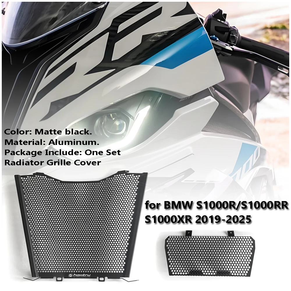 

for BMW S1000R S1000RR S1000XR 2019-2025 Honeycomb shaped Motorcycle Radiator Core Guards Grille Cover Protection Fit