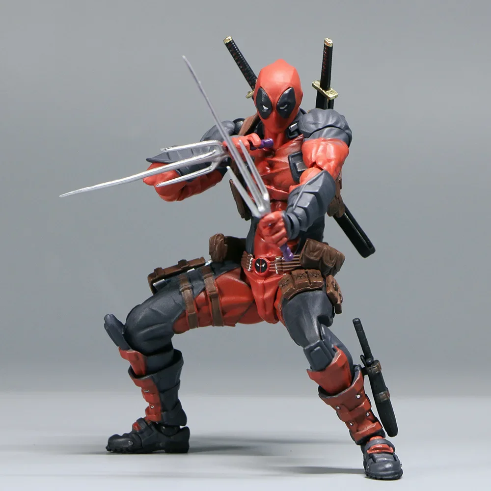 15cm 2.0  Deadpool Super Hero Articulate Joints Moveable Action Figure Statue Collection Model Desktop Decoration Ornament Gifts