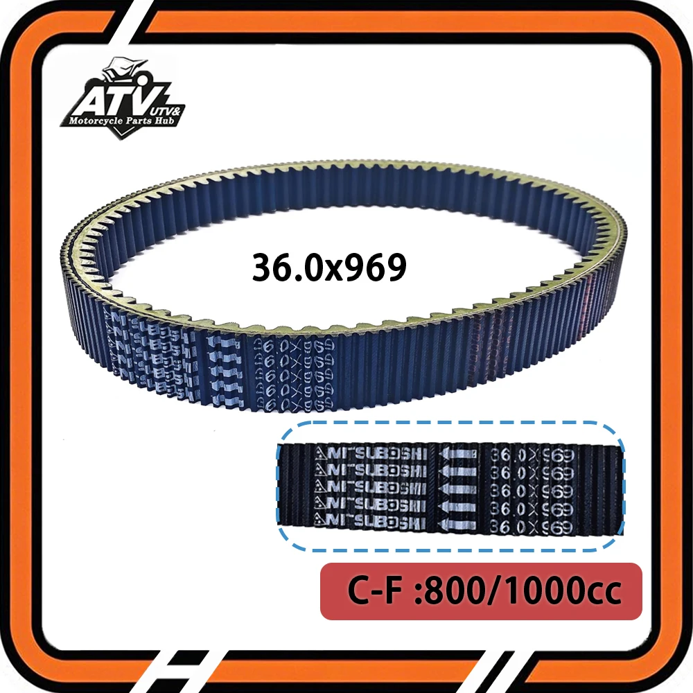 Оригинальный приводной ремень 36x969 Mitsuboshi 36,0*969 для C-FMOTO 1000 800 850 950 X10 U10 Z10 0800055000 0JWA-055000-10000