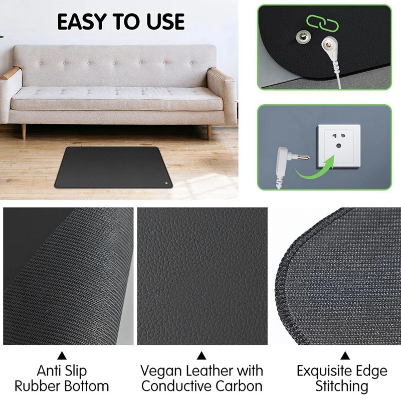 Grounding Mat Grounding Mat Kit, 2 Pack Grounding Mat 10 X 26.7Inch, Grounding Pad