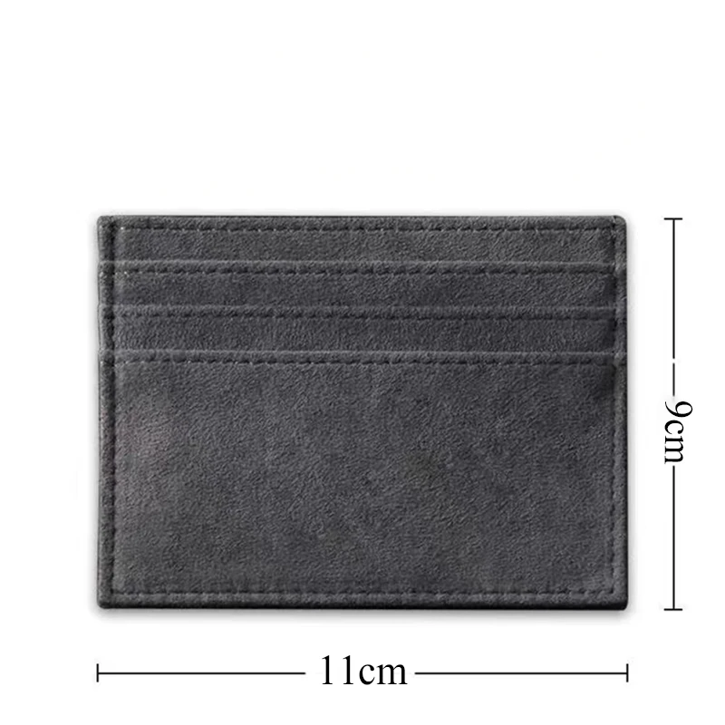 Customizable 3D Laser Engraved Name Personalized Women Men Wallet PU Faux Leather Fashion Design Simple Lightweight Card Wallet image 6