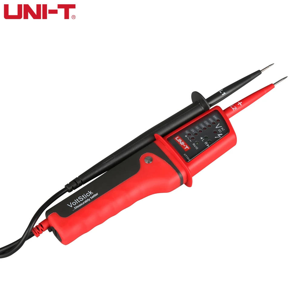 UNI-T UT15B UT15C Digital Voltage Meter 24V~690V AC/DC Voltage Testers LCD Display Auto Range Phase Rotation voltage tester