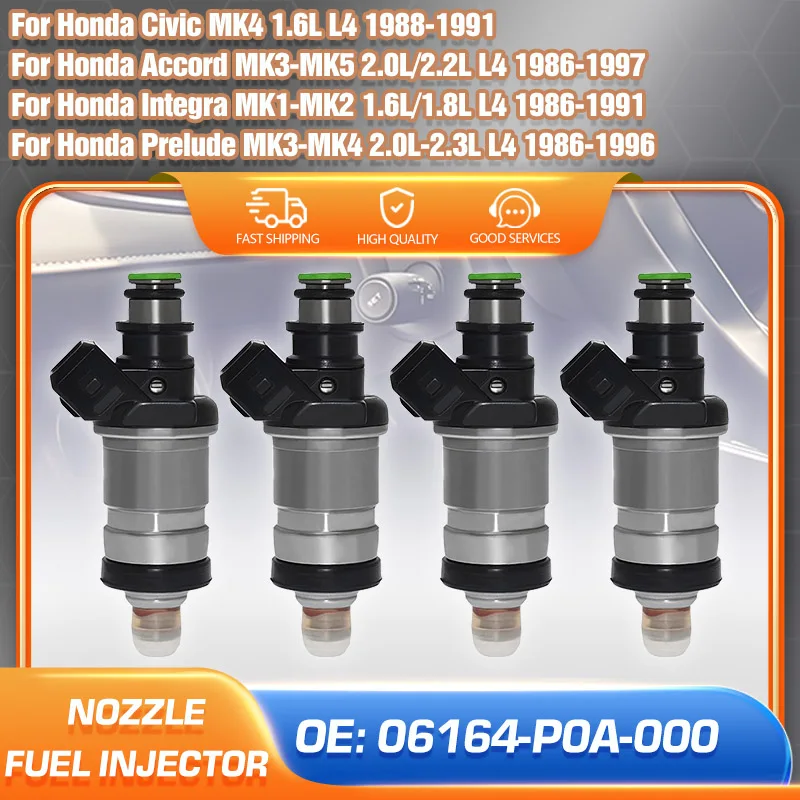 

Fuel Injector Nozzle For Honda Civic 1988-1991 Honda Accord 1986-1997 Honda Integra Honda Prelude 1986-1996 Acura CL Integra