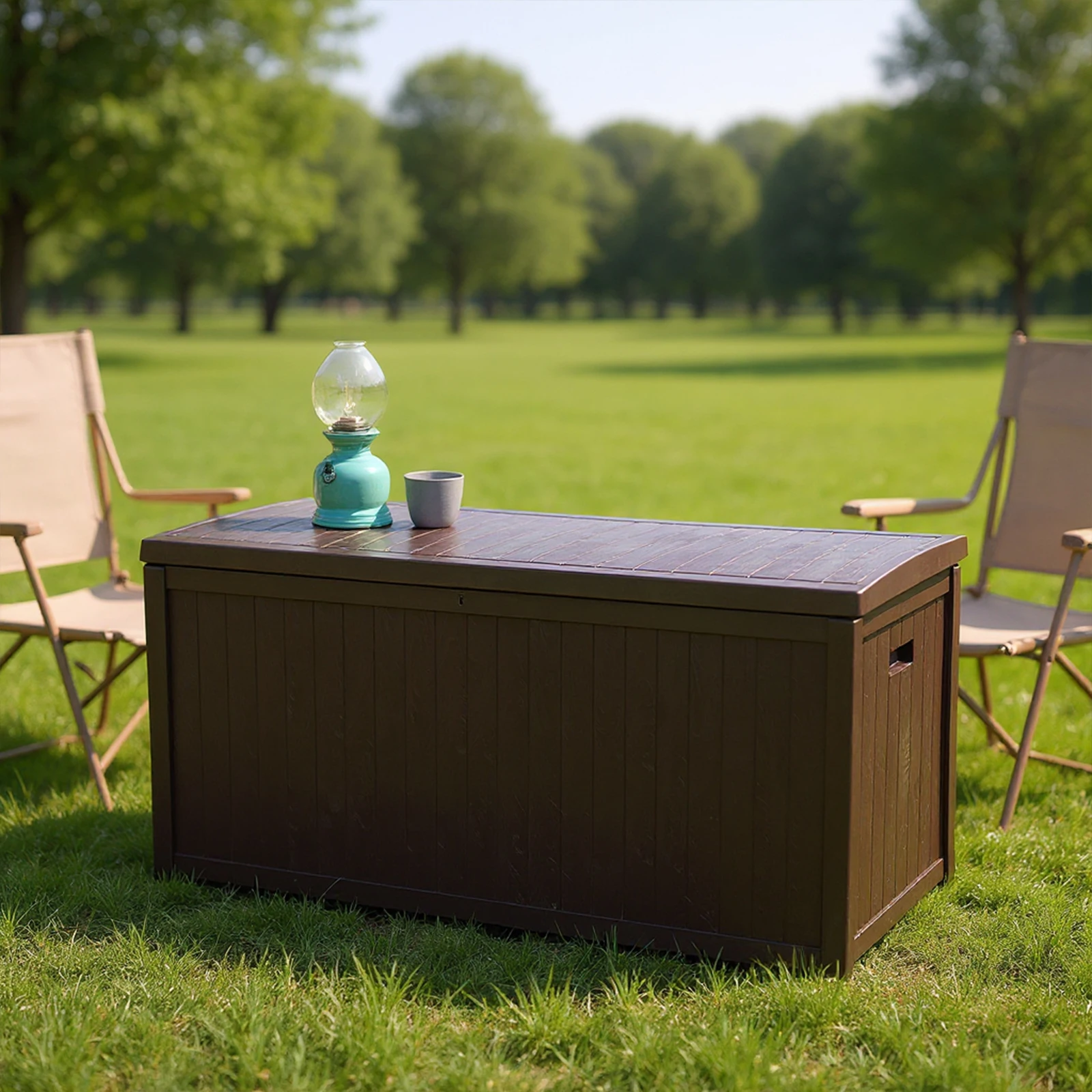 

Large Organization and Storage Box Lockable Storage Container UV-Resistant for Furniture Outdoor Cushions Garden Tools