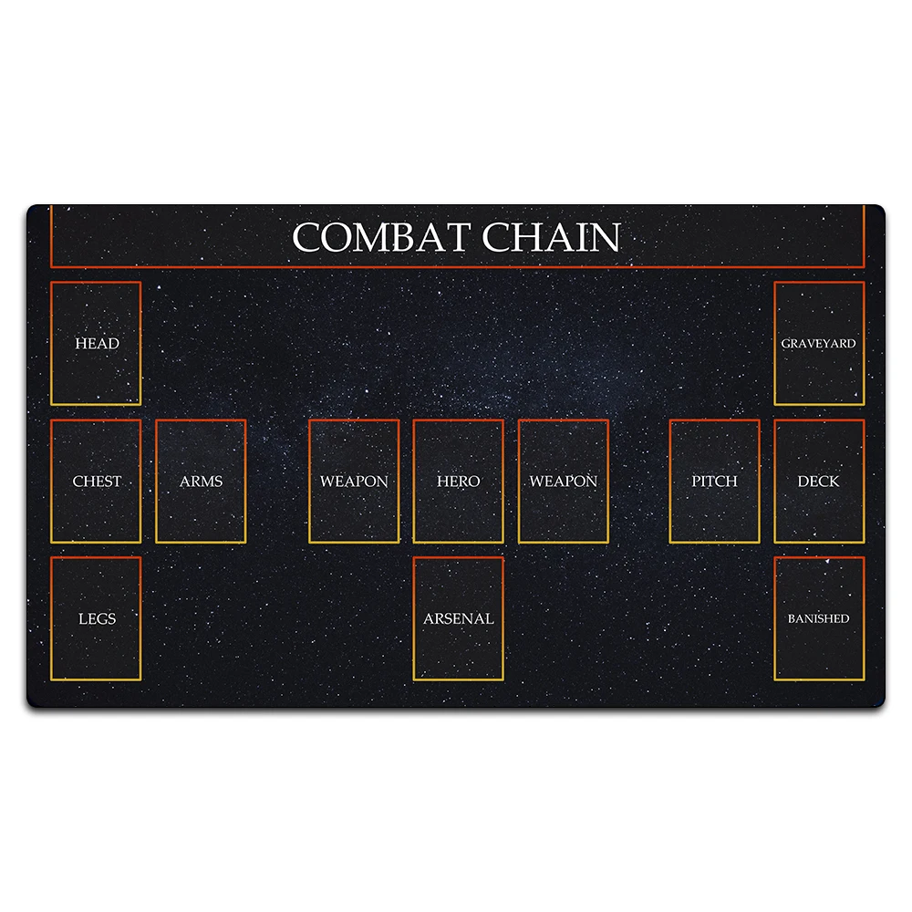 Nonslip Playmat For Flesh and Blood TCG Board Card Game 35x60cm Waterproof Gaming Card Mat With Card Zones Night Mystic Starry