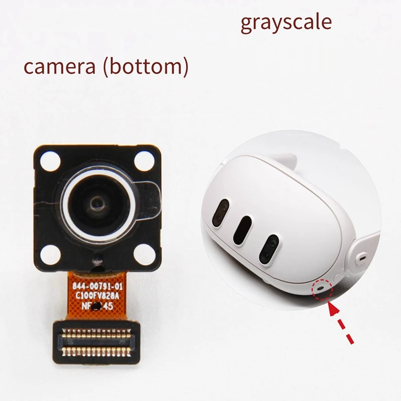 【Y46Q】كاميرا SLAM باللون الرمادي لسماعات Oculus Quest 3 VR جزء استبدال كاميرا التعرف على الرمادي لـ Meta Quest 3، B #3