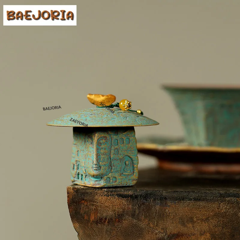 BAEJORIA Dunhuang Landscape Teapot Cover Holder Traditional Cover Frame Lid Bracket Zisha Pot Lid Shelf Tableware Collection Cha