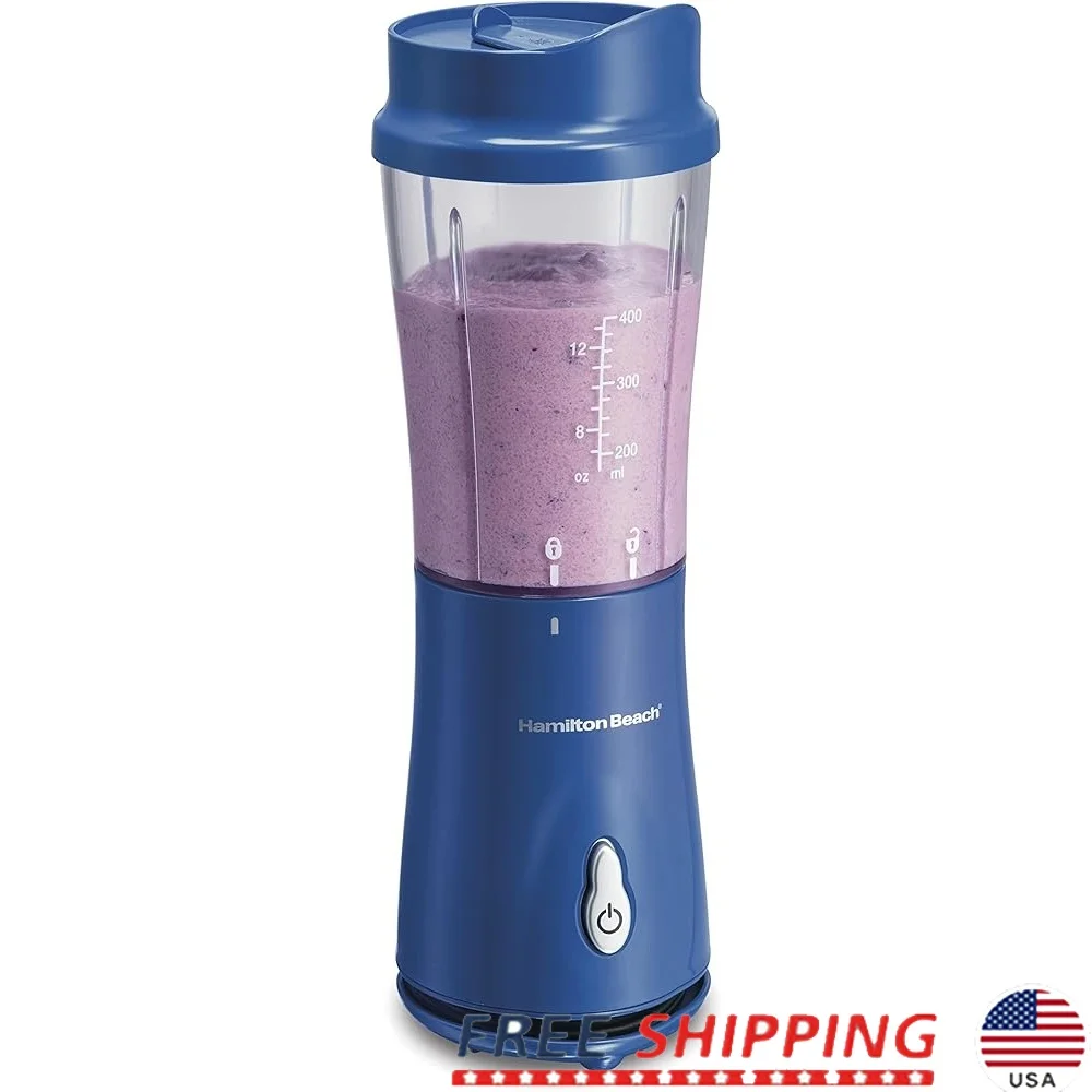 

Portable Personal Blender Smoothies Shakes 14 Oz BPA Free Travel Cup Durable Stainless Steel Blades Easy Cleanup Compact Design