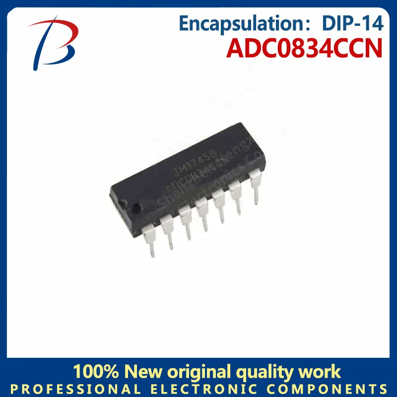 5 pezzi ADC0834CCN pacchetto DIP-14 chip convertitore seriale a ingressi multipli e uscite multiple