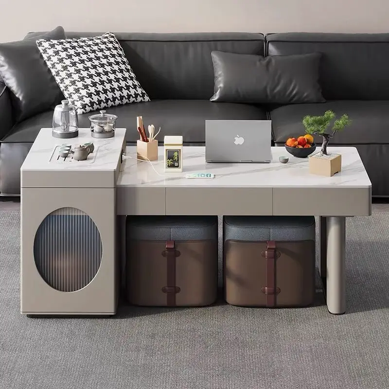 Insel, Couchtisch, Kombination, Teleskop, Wohnzimmer, Smart, Zuhause