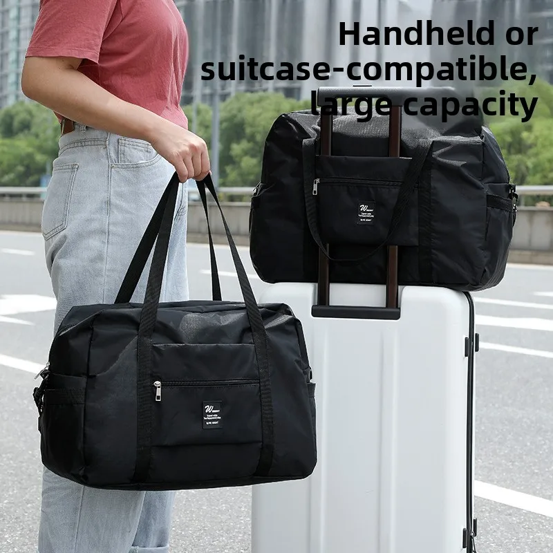 

Large Capacity Travel Lightweight Handheld Luggage Bag Dormitory Residency Bag Additional Bag for Suitcase Oxford Cloth Material