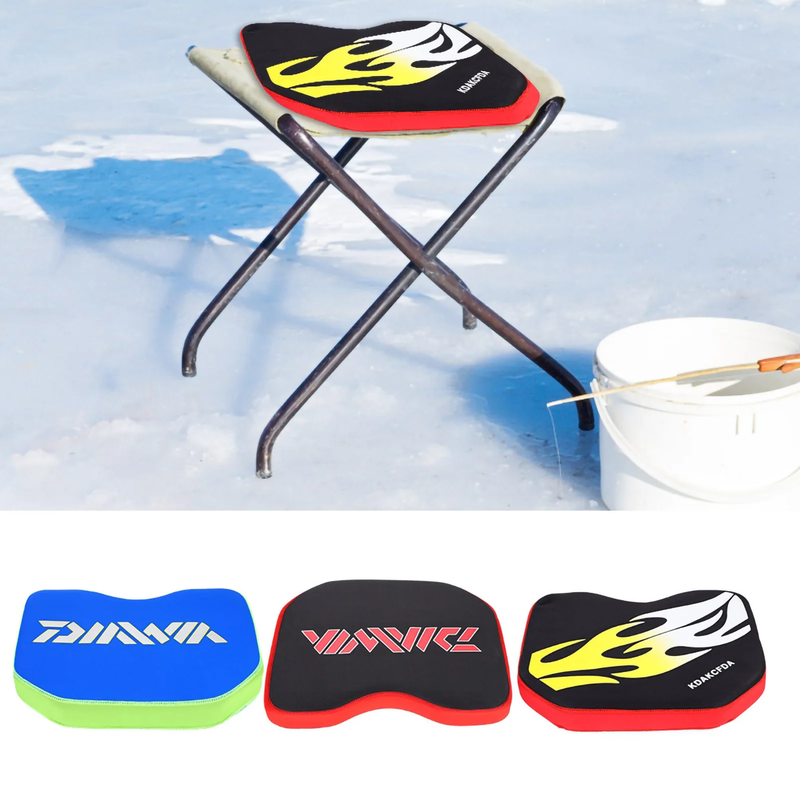 Cojín grueso de espuma para asiento de canoa, almohadilla cómoda con ventosas para Kayak, pesca y Camping