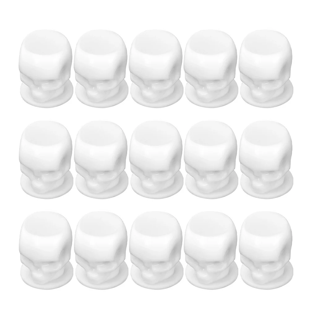 

200Pcs Skull Tattoo Ink Cups ABS Material Stable Base Ink Containers Tattoo Artist Supplies Tattoos Supplies Tattooing Cups