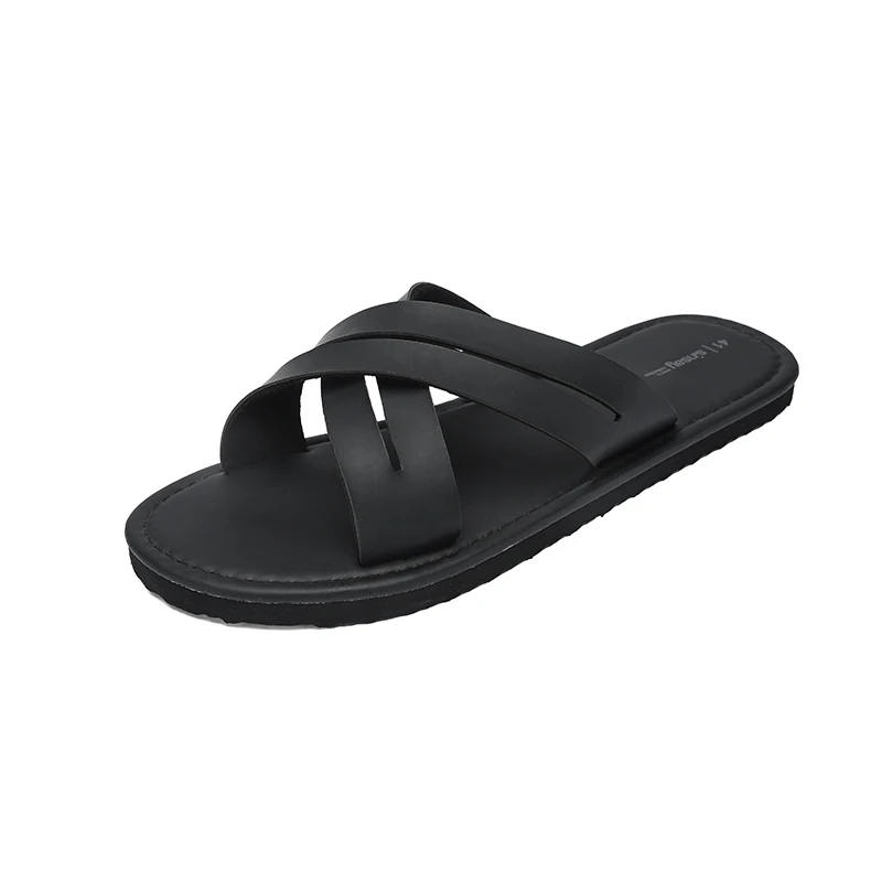 Outdoor-Leder-Herren-Slipper, Sommer-Sandalen für Herren, modische Strandschuhe, hochwertige Freizeitschuhe, Slip-on-Römerschuhe, Flip-Flops – Detail 2
