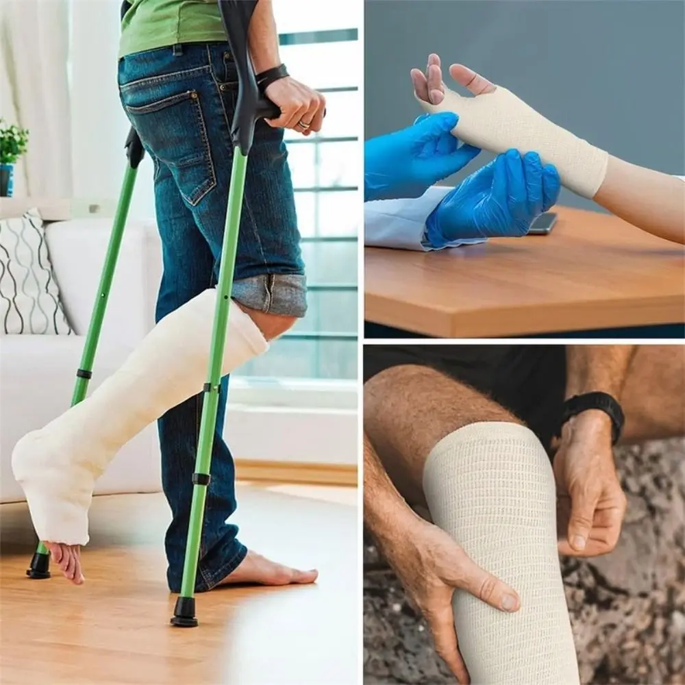 Nouveau coton élastique tubulaire pansement Spandex doux élastique enveloppement respectueux de la peau respirant Compression pansement rouleau soins de santé