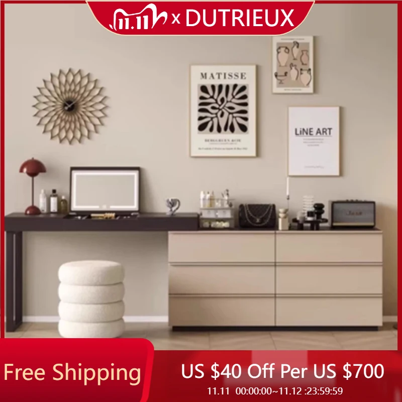 

Cabinet Storage Vanity Table White Drawers Luxury Closets Dressing Table Organizer Modern Girl Wood Penteadeira Home Furniture