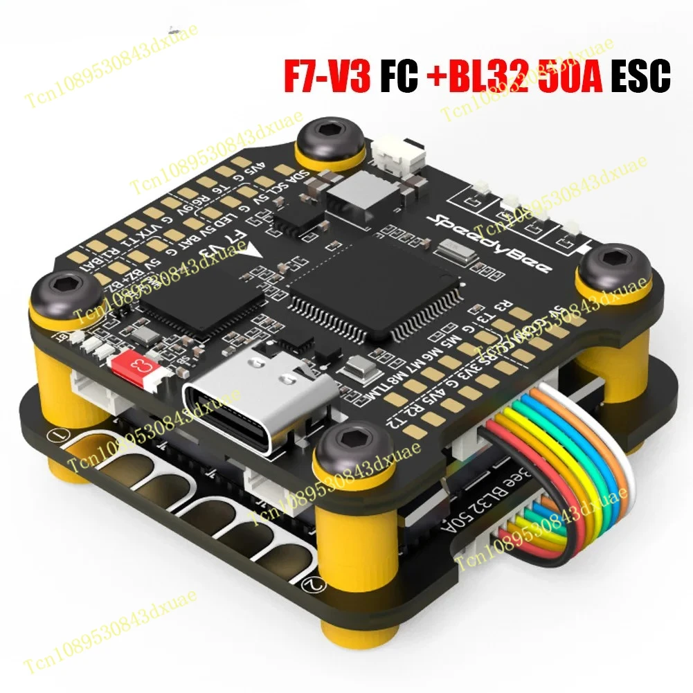 SpeedyBee F7 V3 50A Stack F722 Flight Control BL32 50A 4in1 ESC3~6S Lipo with Blackbox Analyzer Suitable for FPV Freestyle Drone