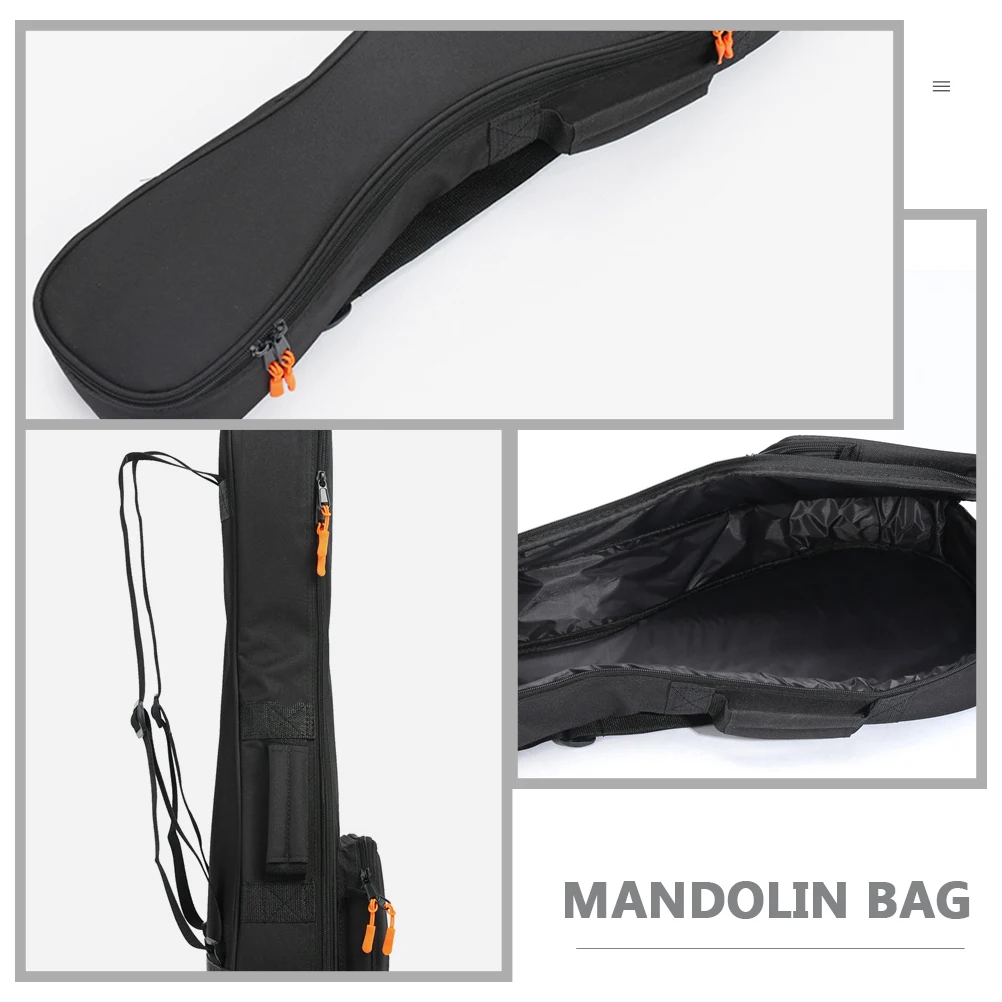 Thickened Mandolin Bag Storage Case Adjustable Strap Storage Backpack Oxford Cloth Waterproof Guitar Case Instrument Accessories