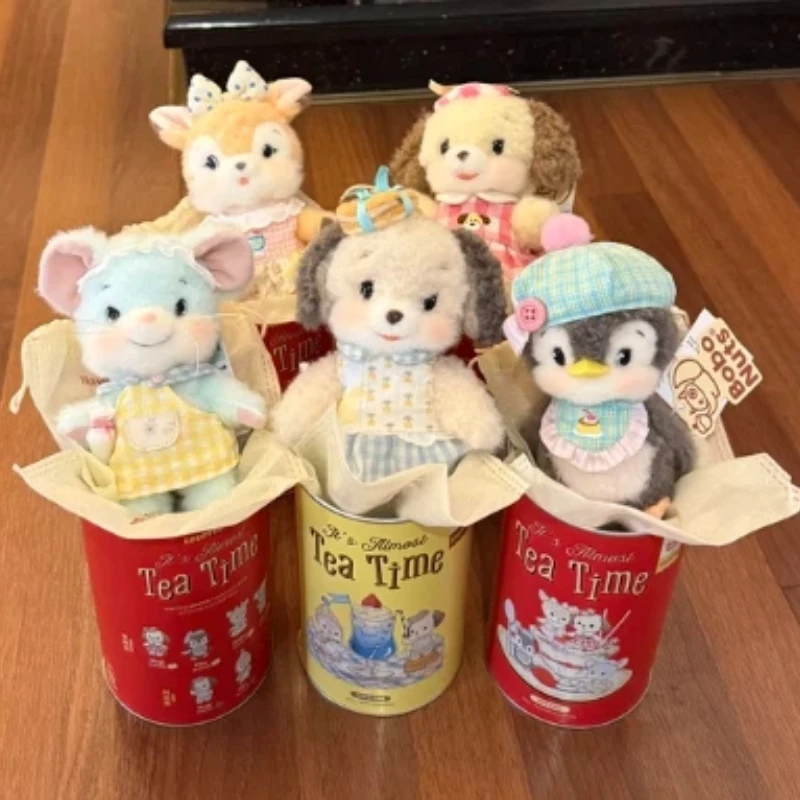 New Genuine Bobonuts Stuffed Blind Box Bobo Jar Mini Doll Mystery Box Penguin Bobonuts Keychains Keyringdog Ornament Gift Toy